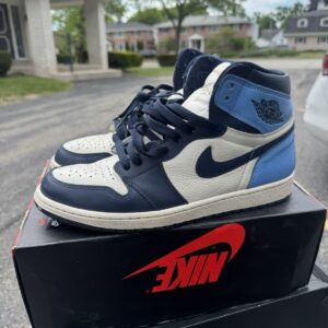 size 11.5 jordan 1 high og obsidian unc 2019
