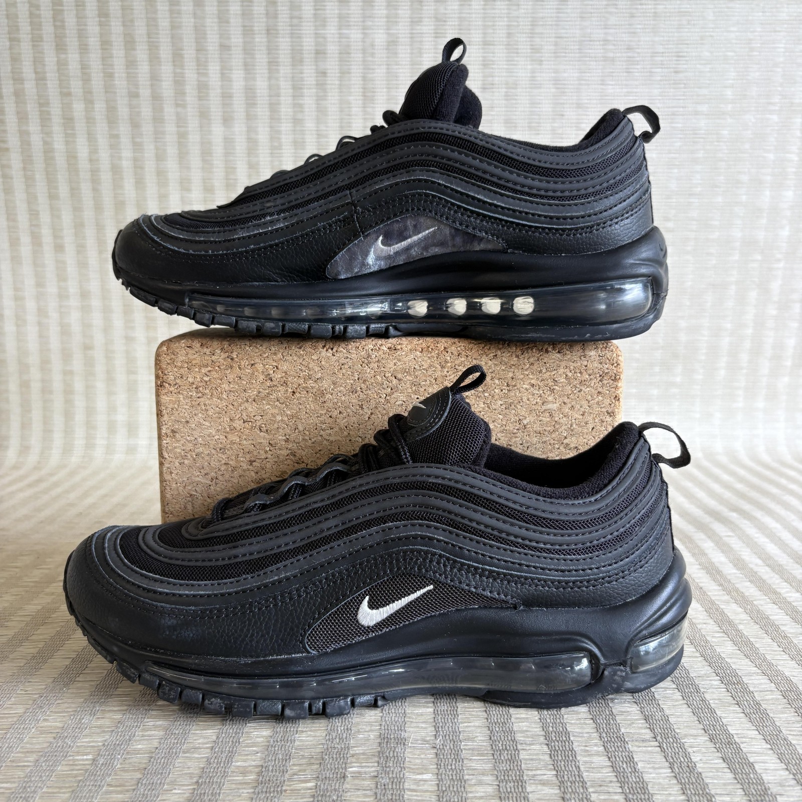 nike air max 97 shoes mens 6.5 womens 8 black anthracite sneakers 921826 015 nike air max 97 shoes mens 6.5 womens 8 black anthracite sneakers 921826 015