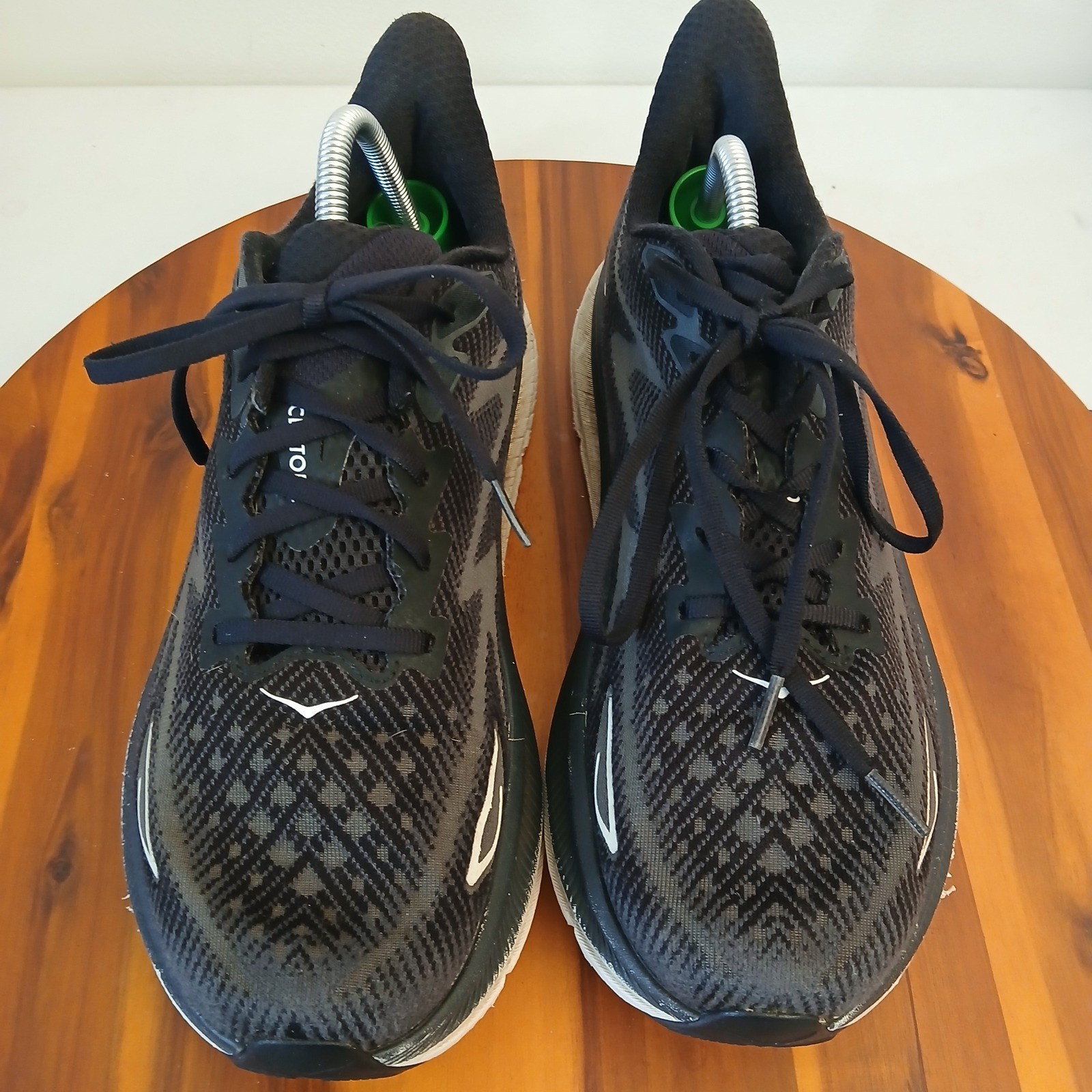 hoka clifton 9 mens 11 d black running shoes sneakers 1127895 bwht hoka clifton 9 mens 11 d black running shoes sneakers 1127895 bwht