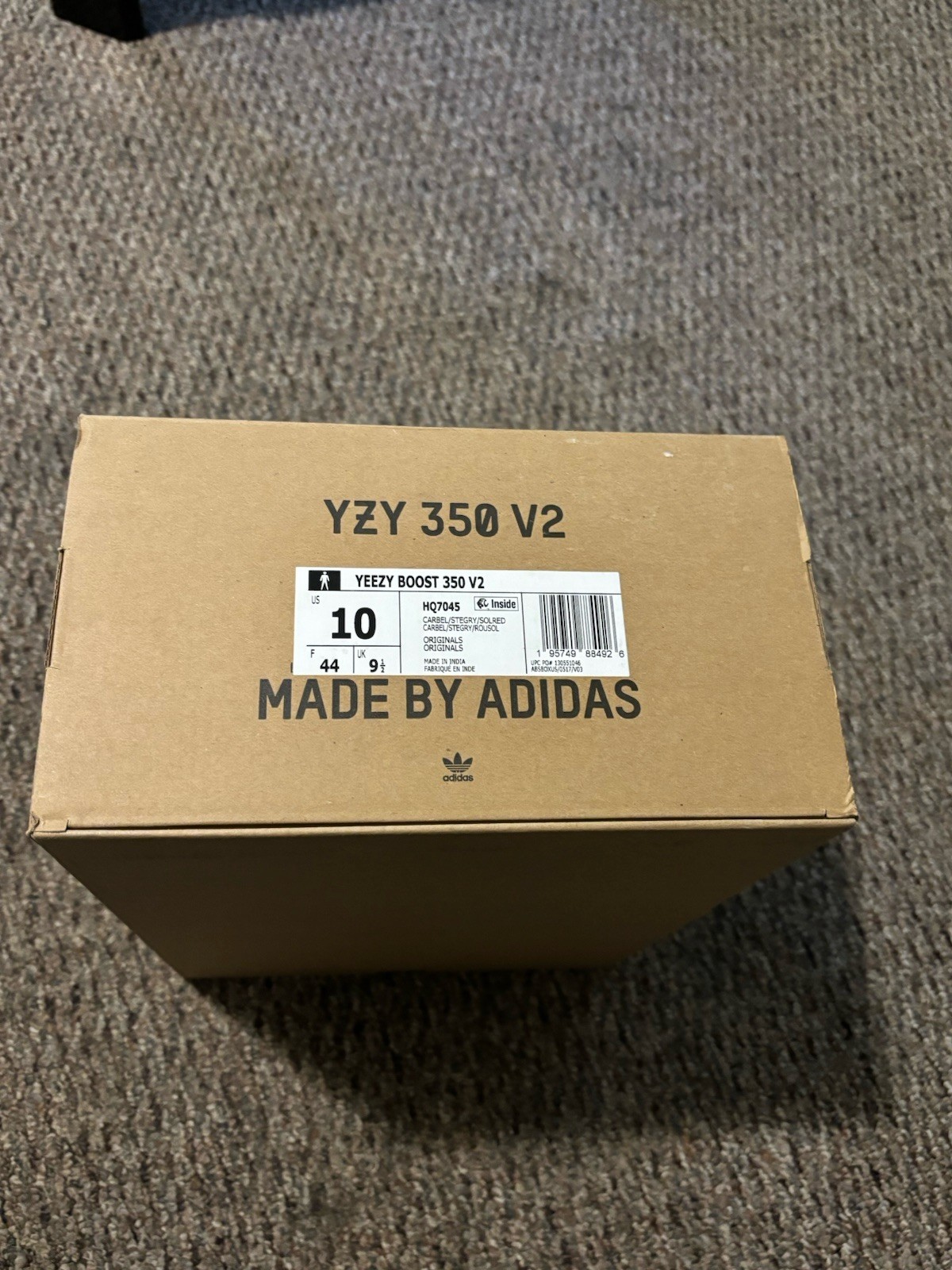 adidas yeezy boost 350 v2 us men's size 10 shoe box only adidas yeezy boost 350 v2 us men's size 10 shoe box only