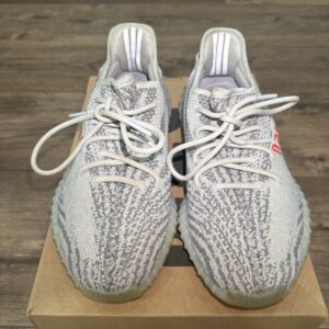 adidas yeezy boost 350 v2 blue tint b37571 size 9 mens pre owned, og box