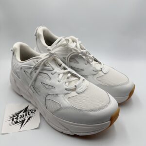 mens size 14 hoka one one running sneakers clifton l athletics white 1160050 wwh