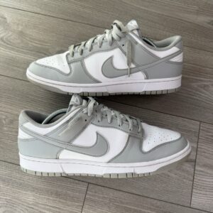 size 12 nike dunk low grey fog (gently worn)
