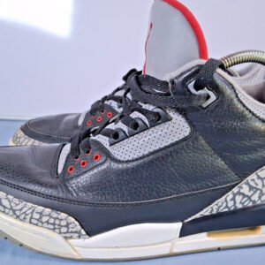 nike air jordan 3 retro og black cement 2018 men's size 10 854262 001 authentic