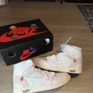 nike air jordan 1 retro high og sp virgil abloh archive alaska men's size 11.5