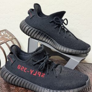 adidas yeezy boost 350 v2 bred core black/red low top cp9652 2017