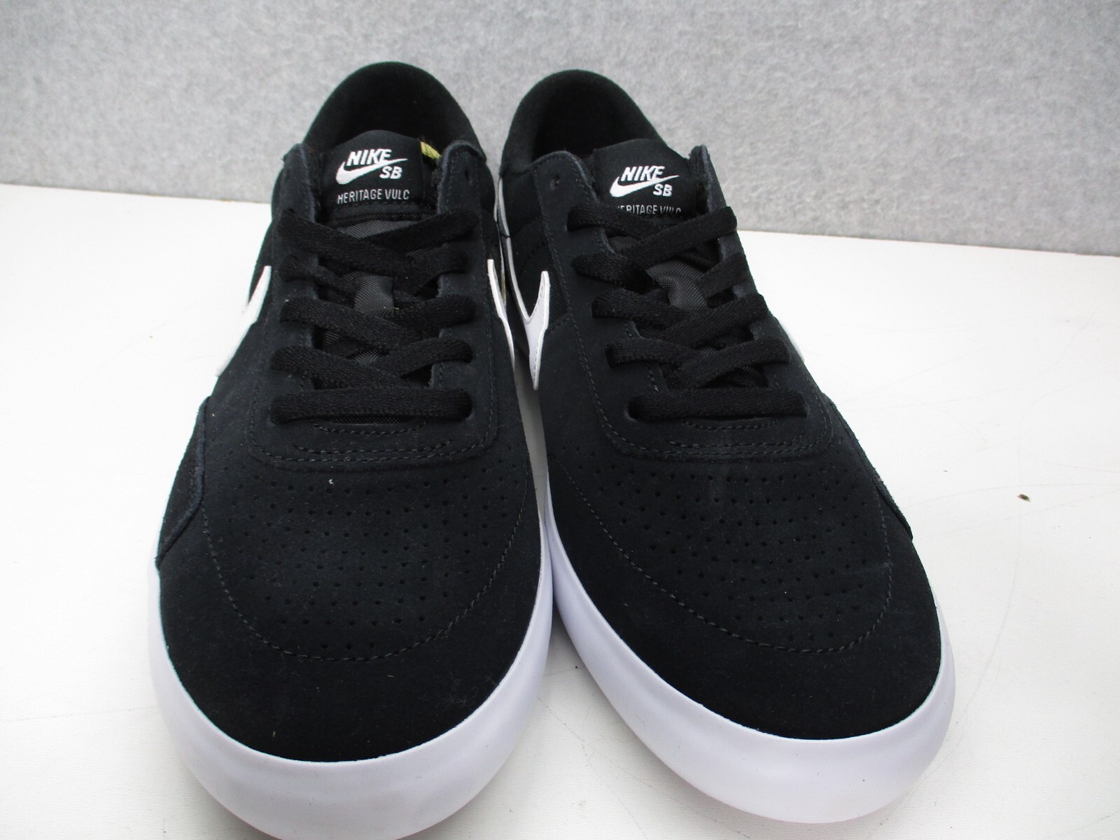 nike nb heritage vulc sb casual sneakers black white mens sz 10 suede canvas nike nb heritage vulc sb casual sneakers black white mens sz 10 suede canvas