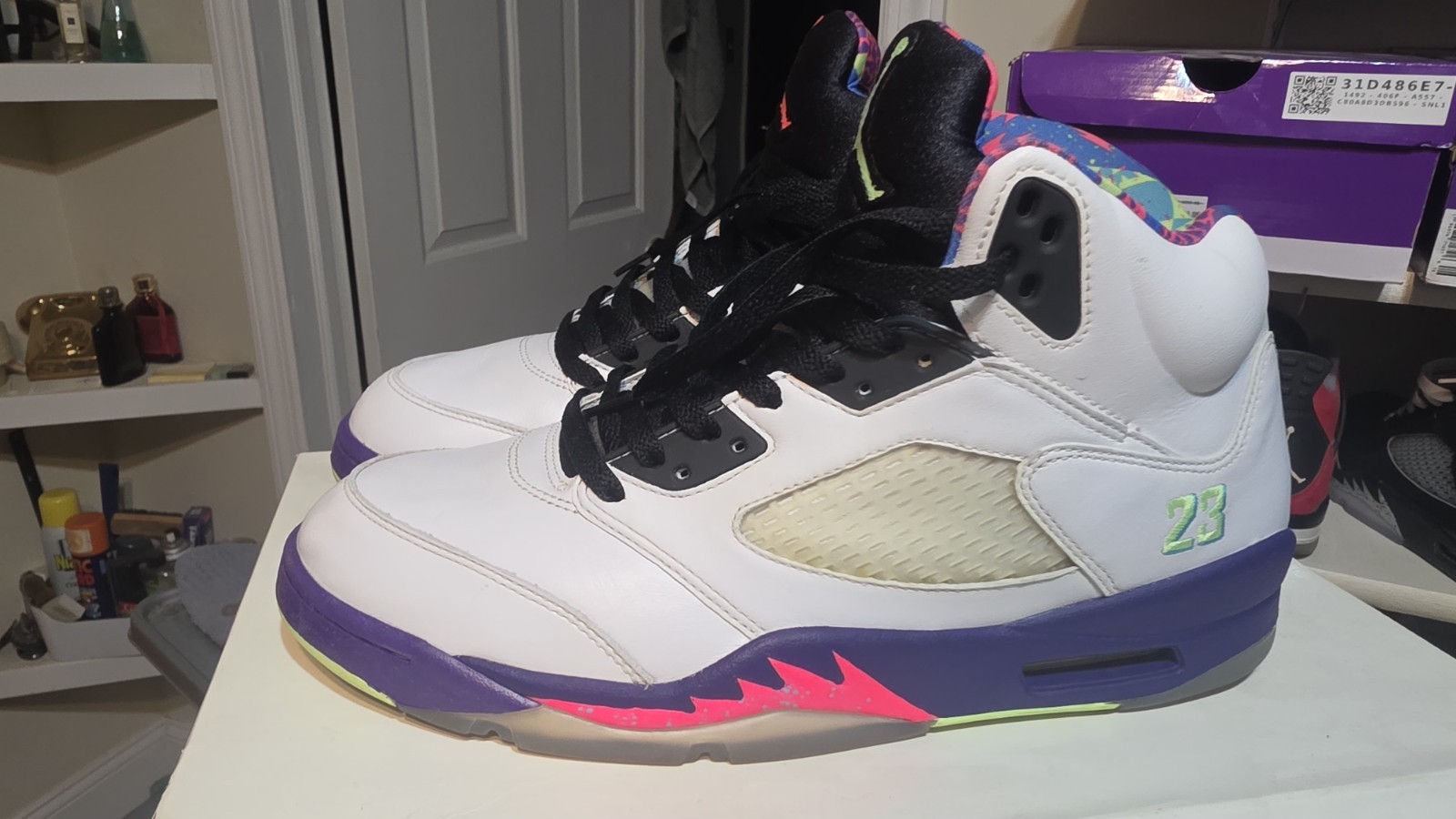 jordan 5 bel air men's sneakers size 11 white multi color jordan 5 bel air men's sneakers size 11 white multi color