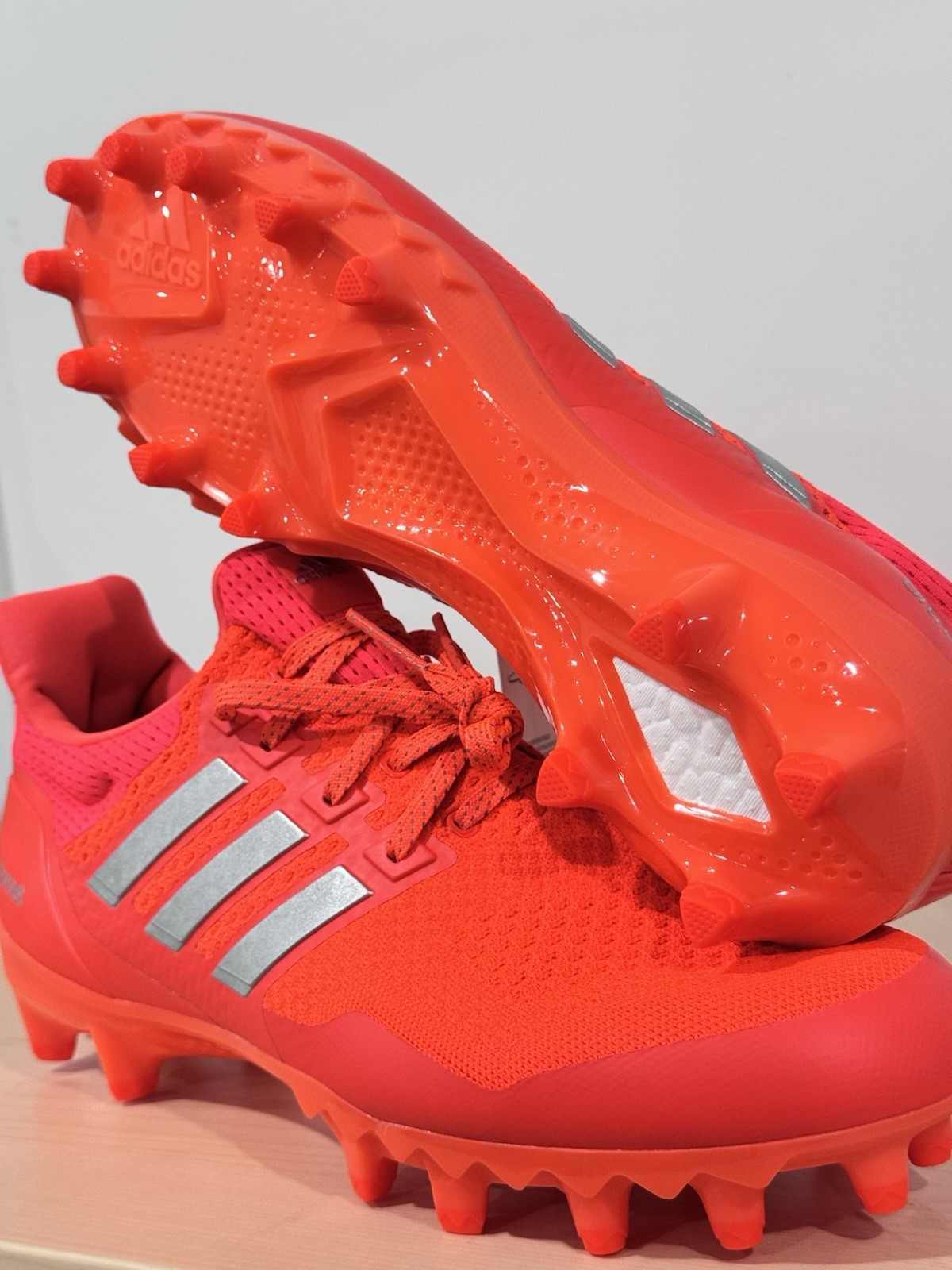 $180 adidas ultraboost primeknit football cleats men size 11.5 solar red jp741 $180 adidas ultraboost primeknit football cleats men size 11.5 solar red jp741