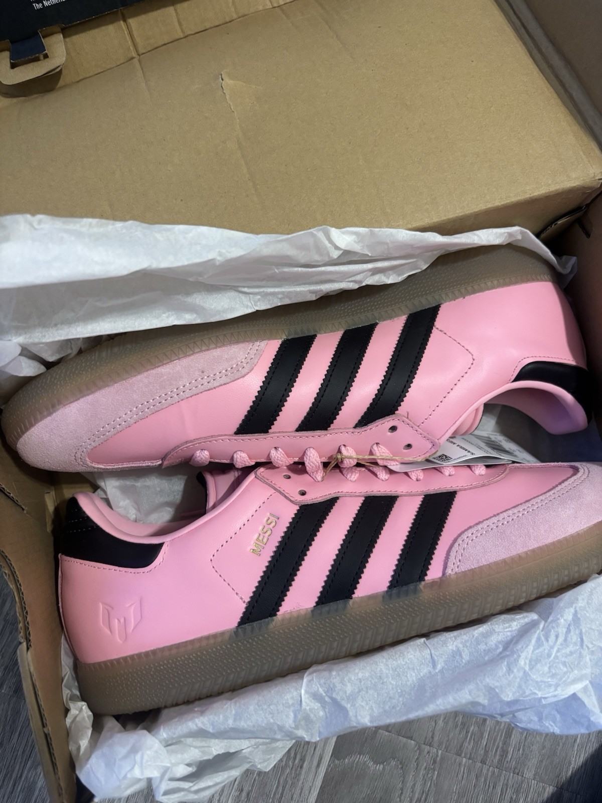 samba messi "light pink core black" us 11 samba messi "light pink core black" us 11