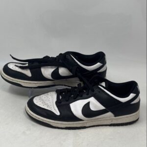 nike mens dunk low dd1391 100 black white low top lace up sneaker shoes size 10