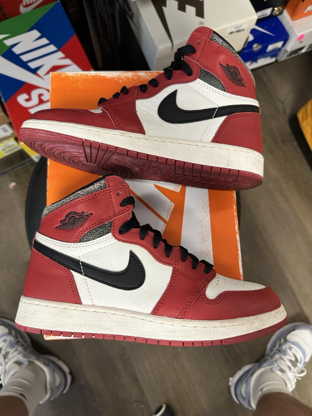 size 6 jordan 1 retro high og chicago reimagined lost & found 2022 size 6 jordan 1 retro high og chicago reimagined lost & found 2022