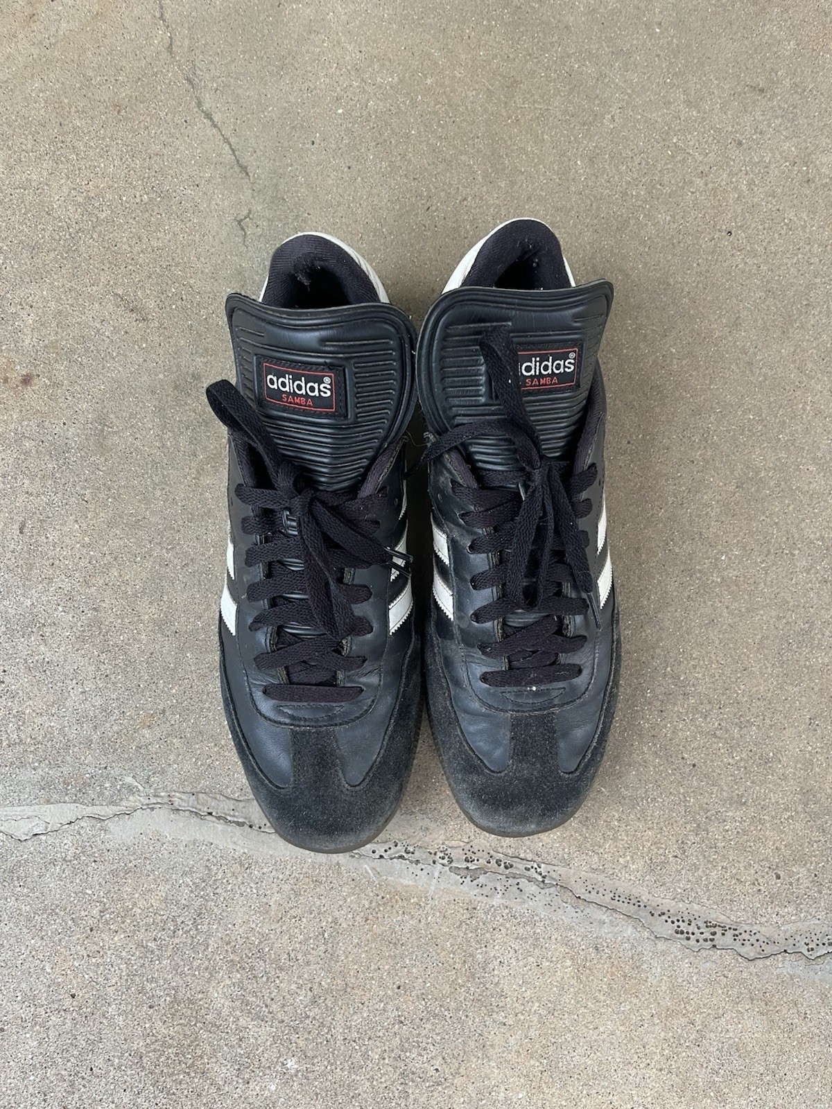 adidas samba mens 10.5 black leather soccer sneakers 034563 classic gum sole adidas samba mens 10.5 black leather soccer sneakers 034563 classic gum sole