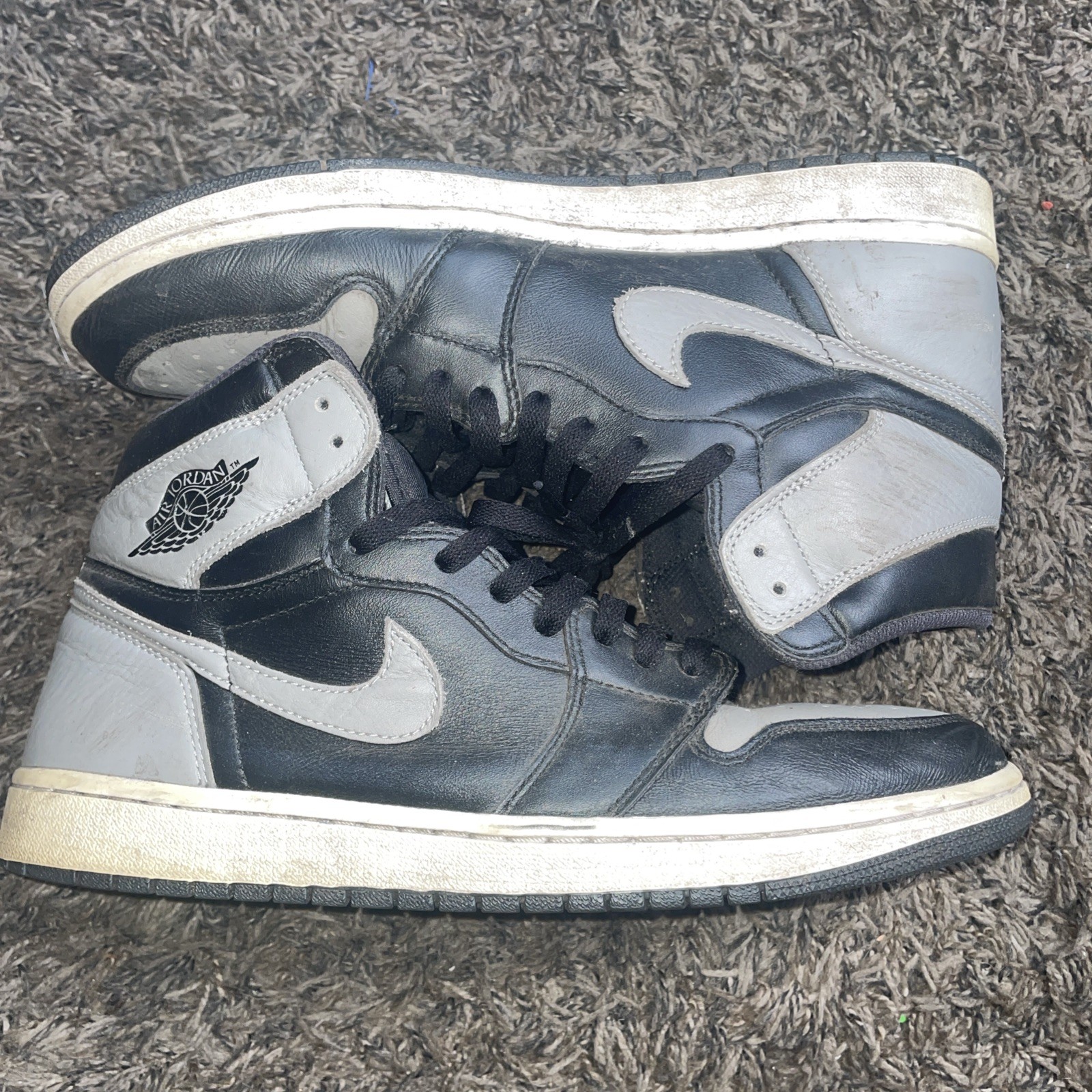 jordan air jordan 1 retro high og shadow 2018 black/gray 555088 013 jordan air jordan 1 retro high og shadow 2018 black/gray 555088 013