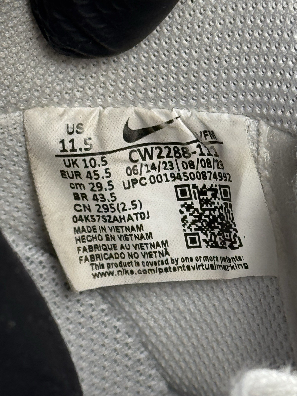 nike air force 1 triple white mens 11.5 cw2288 111 nike air force 1 triple white mens 11.5 cw2288 111
