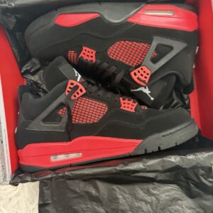 jordan air jordan 4 retro red thunder black grailed authenticated