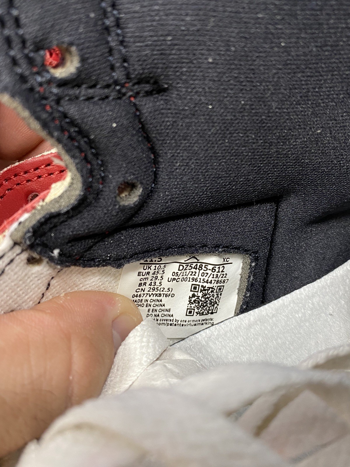size 11.5 jordan 1 retro high og chicago lost & found 2022 dz5485 612 new og all size 11.5 jordan 1 retro high og chicago lost & found 2022 dz5485 612 new og all