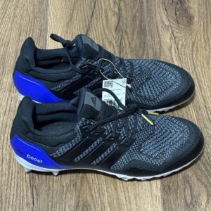 adidas ultraboost football cleats black blue woven jp7410 men’s size 9.5