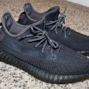 adidas yeezy boost 350 v2 black non reflective sneakers men’s 11.5 fu9006