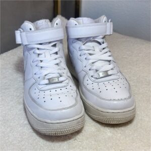 nike air force 1 '07 mid men's white leather sneakers style code 315123 111