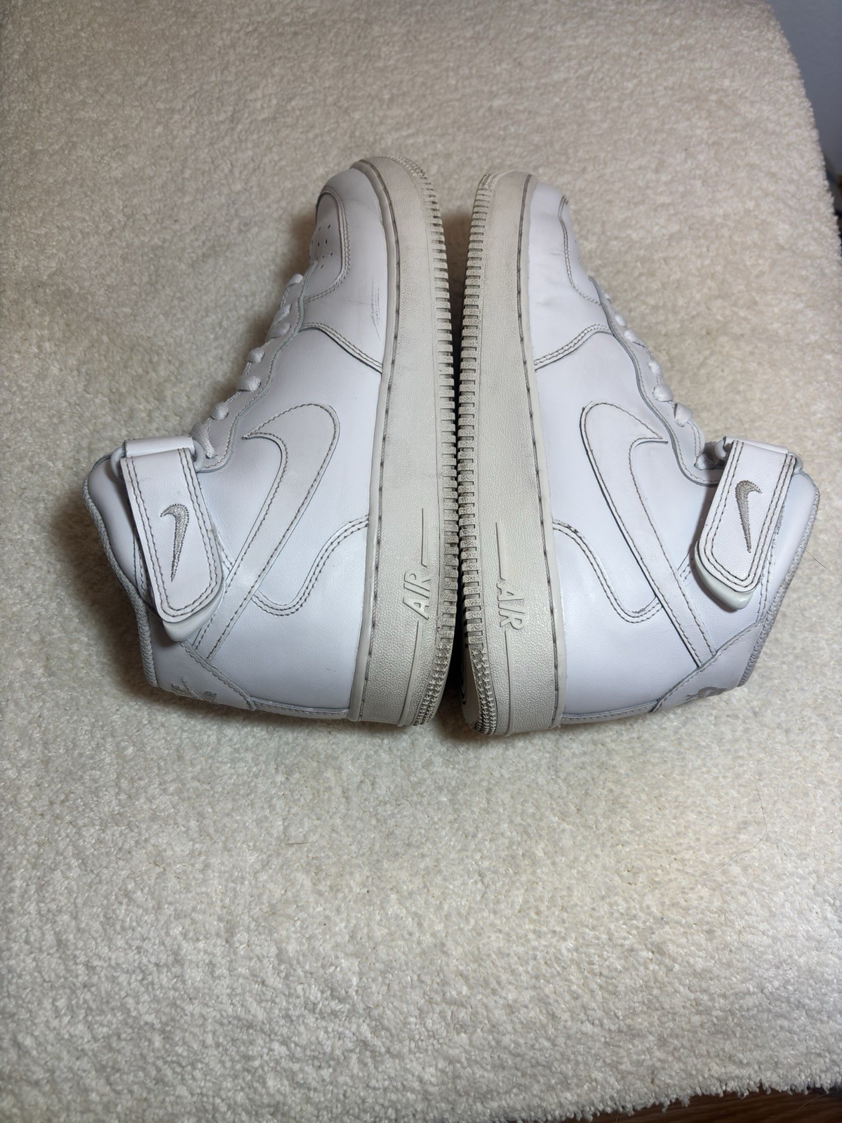 nike air force 1 '07 mid men's white leather sneakers style code 315123 111 nike air force 1 '07 mid men's white leather sneakers style code 315123 111