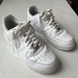 nike men's air force 1 lace up white casual sneakers us 10