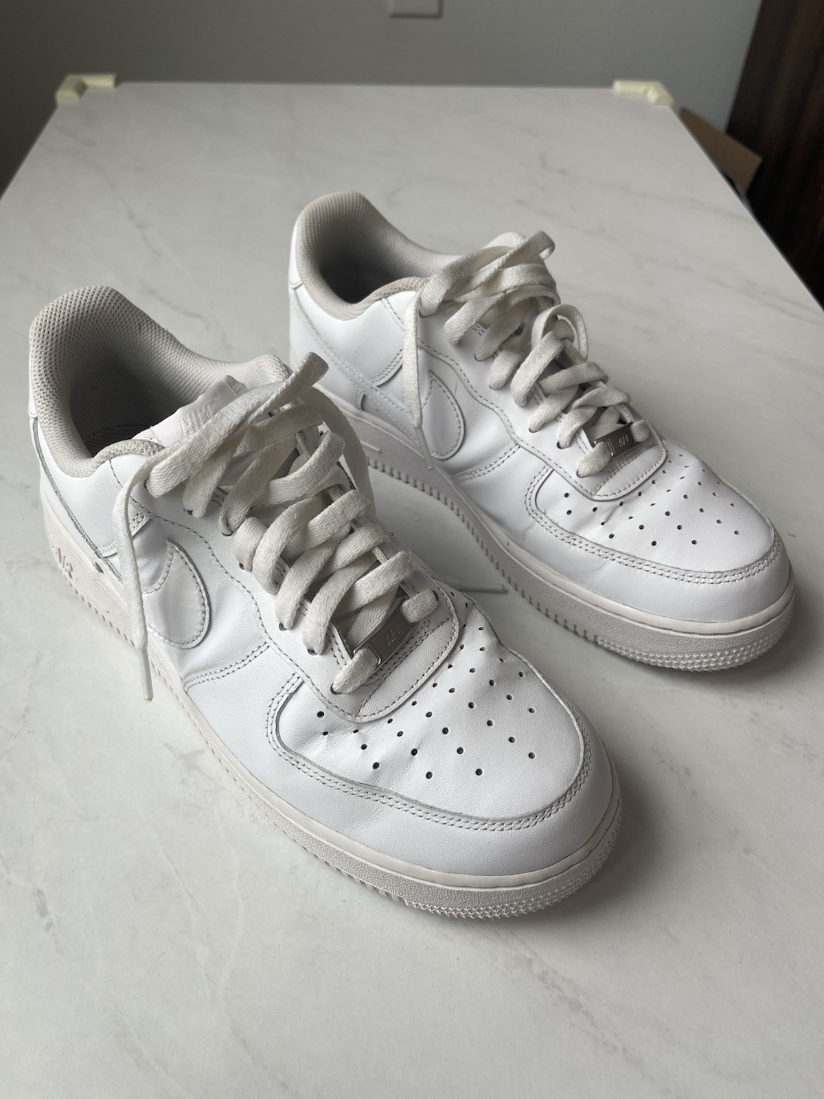 nike men's air force 1 lace up white casual sneakers us 10 nike men's air force 1 lace up white casual sneakers us 10