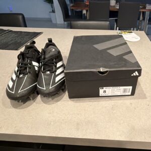 adidas adizero electric.2 men’s baseball cleats black/white lace up ie4542