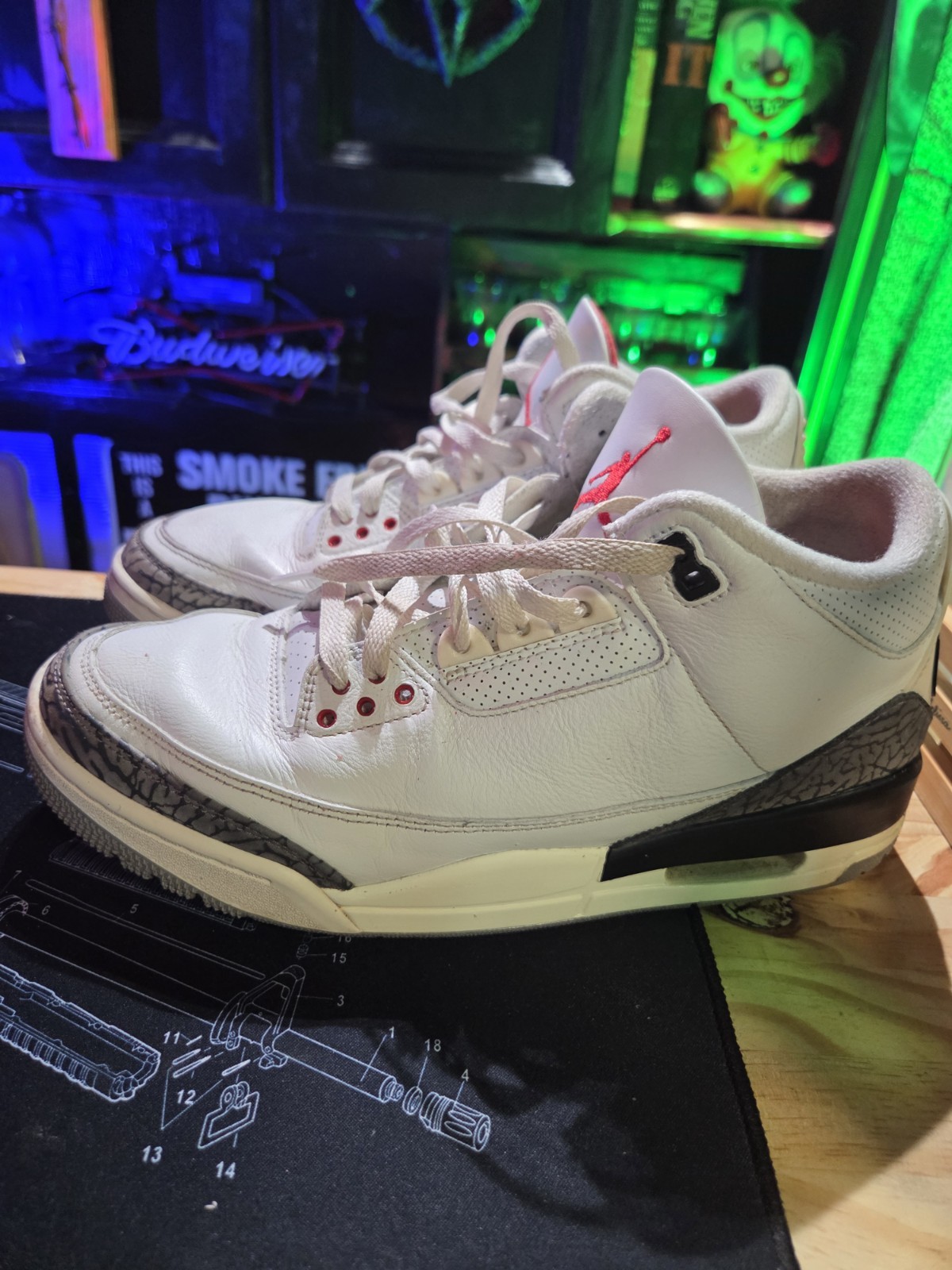 jordan air jordan 3 retro white cement reimagined dn3707 100 sneaker jordan air jordan 3 retro white cement reimagined dn3707 100 sneaker