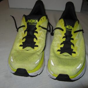 hoka hoka one clifton 8 running shoes #1119393 epch yellow mens size 13d
