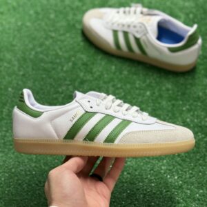 adidas samba adv cloud white crew green gum mens jp8522 new sz 12