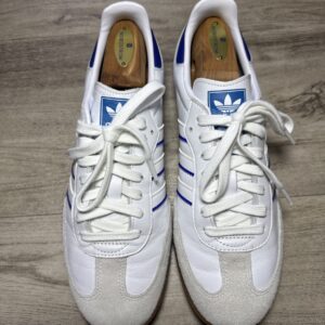 adidas samba white lucid blue gum size men’s 9.5 no box sneaker shoes outdoor