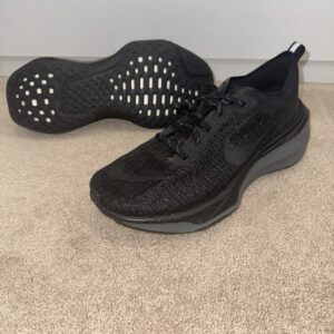 nike zoomx invincible 3 black anthracite mens 12.5 running shoes dr2615 005