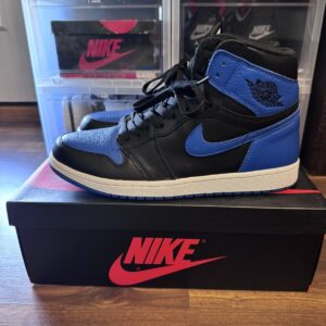 jordan air jordan 1 retro high og royal black/blue/white 2017 555088 007