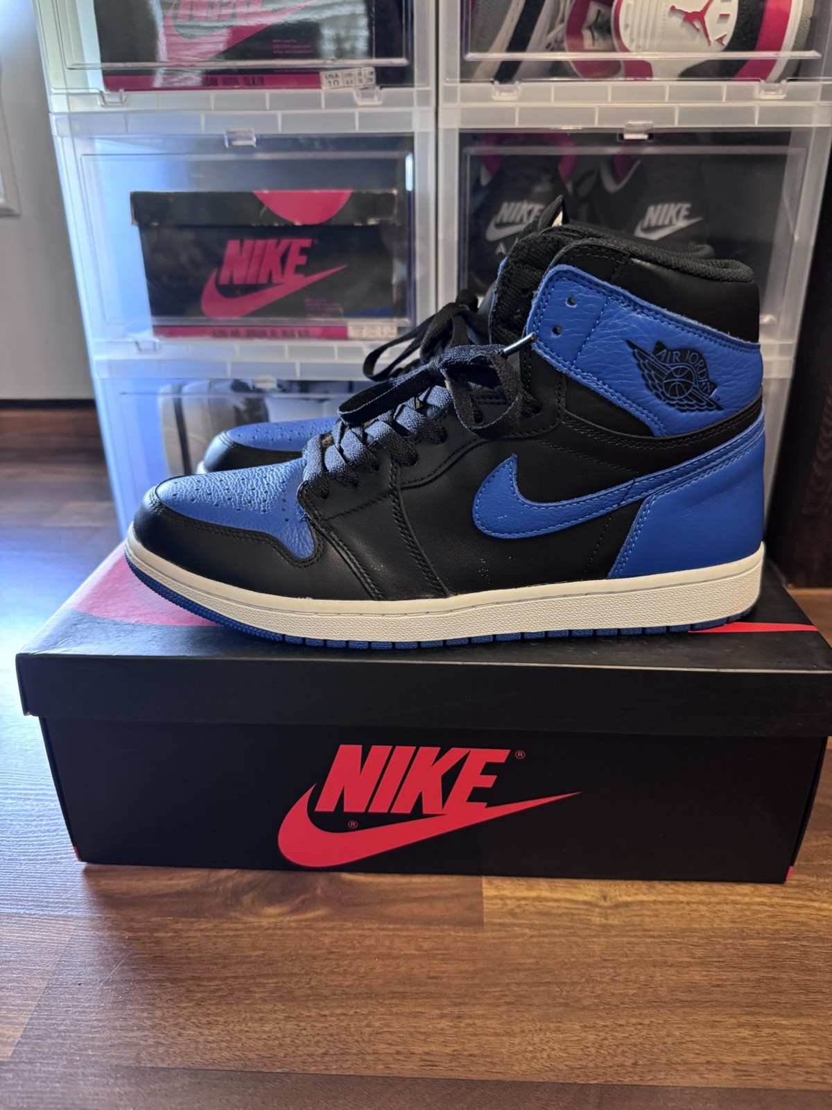 jordan air jordan 1 retro high og royal black/blue/white 2017 555088 007 jordan air jordan 1 retro high og royal black/blue/white 2017 555088 007