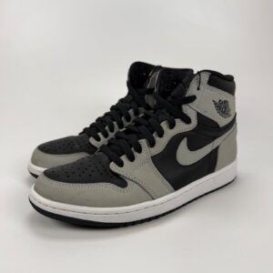 nike air jordan 1 retro high og shadow 2.0 black light smoke grey 555088 035 8.5