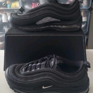 nike air max 97 tripl black anthracite 921826 015 velour velvet mens 7.5 (tv b3)