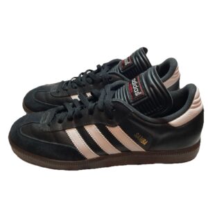 adidas samba classic black and white gum bottom sneaker 8.5 men 034563 🔥