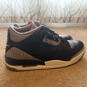 air jordan 3 retro og black cement 2024 mens 11.5