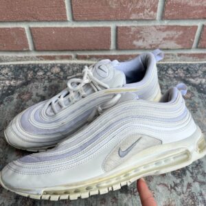 nike air max 97 triple white wolf grey / men's size 13 /running shoes 921826 101