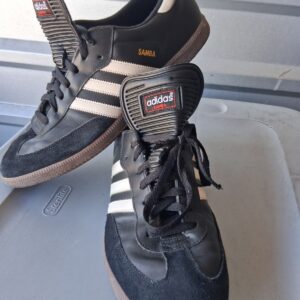 adidas samba classic men's black white gum bottom sneakers shoes 034563 size 13