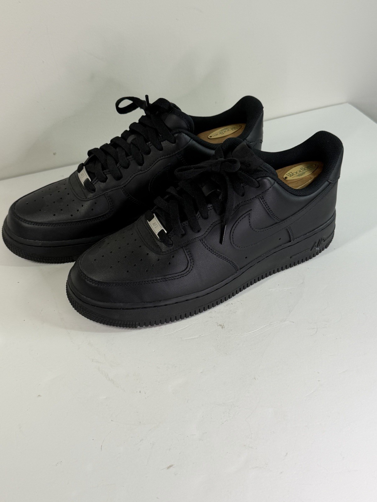 nike air force 1 '07 triple black men's low top leather sneaker cw2288 001 nike air force 1 '07 triple black men's low top leather sneaker cw2288 001
