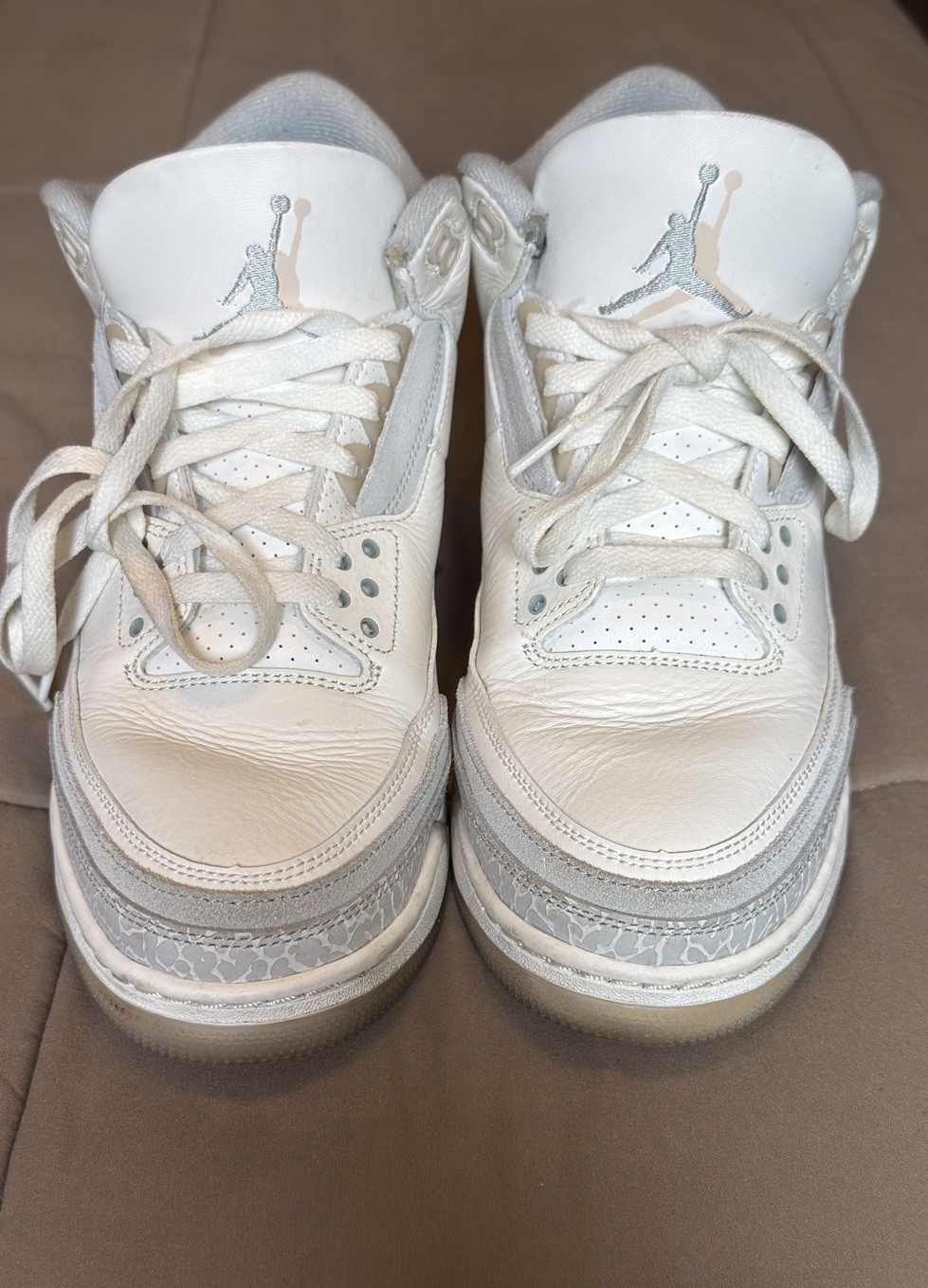 nike air jordan 3 retro craft ivory white men's size 10 fj9479 100 no og box nike air jordan 3 retro craft ivory white men's size 10 fj9479 100 no og box
