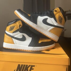 jordan air jordan 1 retro high og yellow toe taxi/black/sail 2022 555088 711