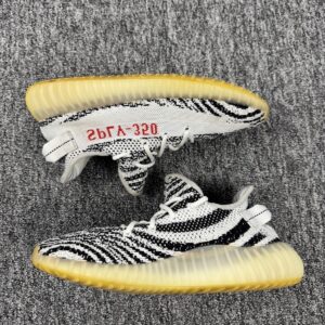 adidas yeezy boost 350 v2 zebra shoes men 8 primeknit athletic sneakers cp9654