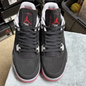 air jordan 4 retro black/cement grey/fire red 2019