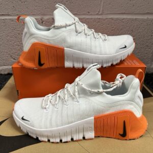 size 11.5 nike free metcon 6 white safety orange fj7127 106