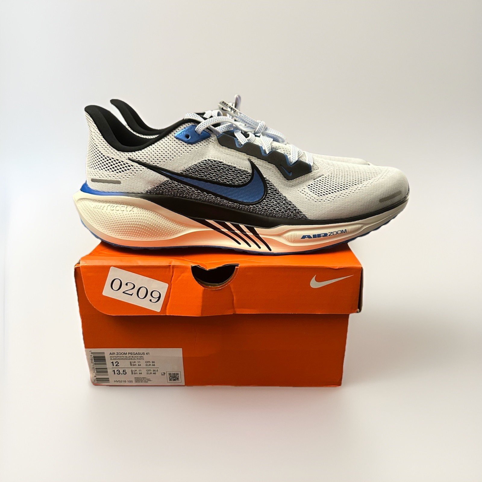 nike air zoom pegasus 41 white photo blue men’s sneakers hv5218 100 sz 12 new nike air zoom pegasus 41 white photo blue men’s sneakers hv5218 100 sz 12 new