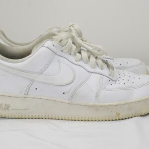 nike air force 1 low white leather sneakers men's size 9.5 classic af1