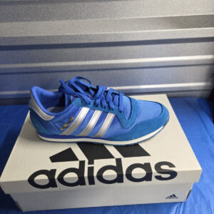 adidas originals galaxy og blue/silver jr6169 lace up low top sneaker men
